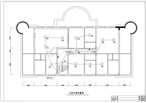 某四层建筑火灾自动报警图（共5张图纸）-图一