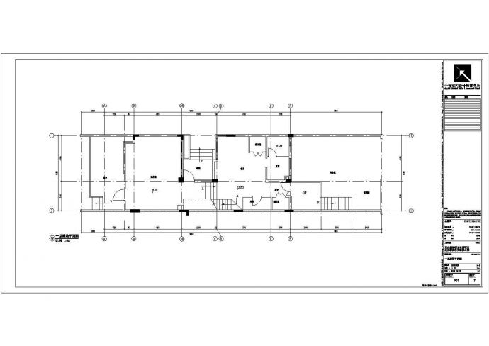 某地区小区联排别墅建筑设计施工图_图1