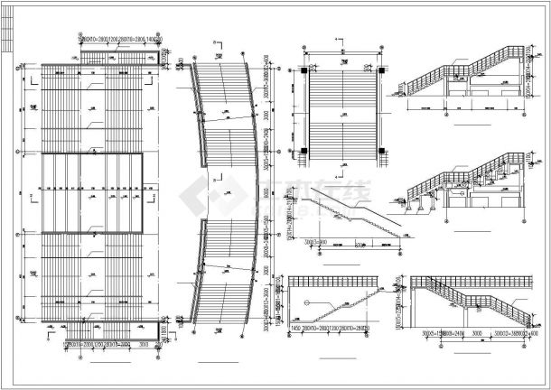 体育馆建筑设计图纸（包含5套图纸）-图二