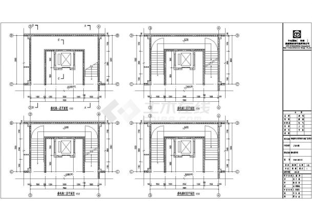 某地办公楼建筑图纸设计方案（CAD）-图二
