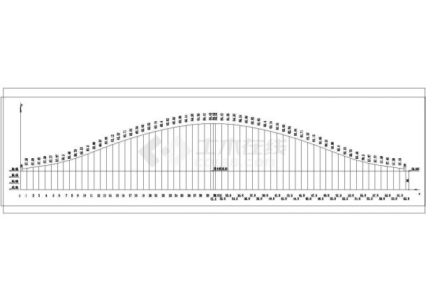 某景观桥梁建筑设计施工图-图一