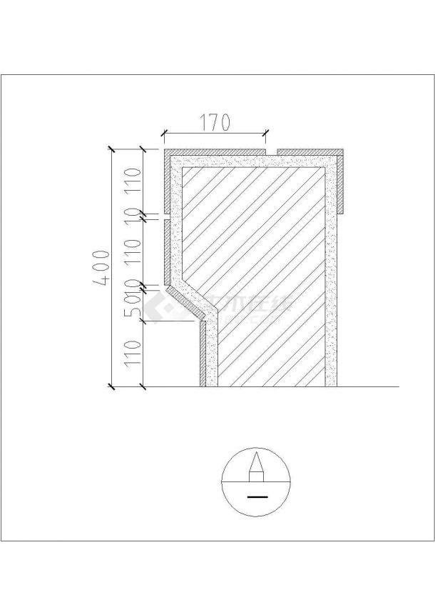  Plan and vertical section of flower bed at the entrance of a community - Figure 2
