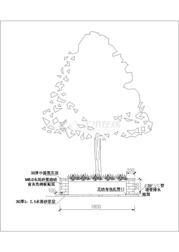 某地大型独特蝶舞花墙结构详图-图一