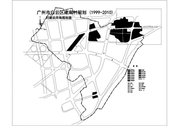某村建设用地土地利用规划图纸（含图例）_图1