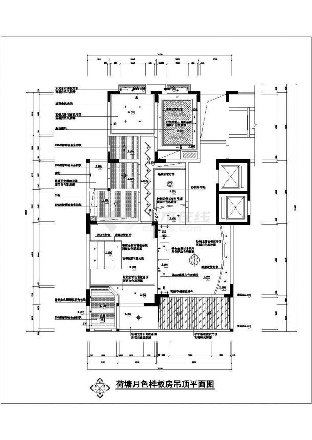 160平米豪华大三房精装修设计施工图（另有小户型图）-图二
