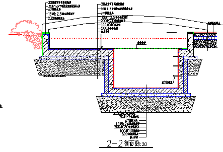 小区特色水景二施工CAD平面布置参考图_图1