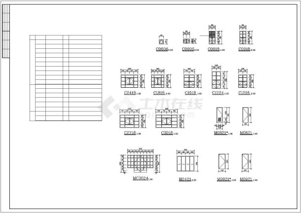 二层中国古典风格别墅建筑、结构、水电全套施工图-图一