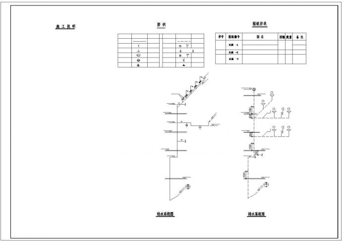 【河北】住宅散热器采暖系统设计施工图（含给排水设计）_图1