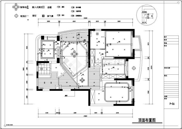 【苏州】花园洋房现代简约三室二厅装修施工CAD图（含高清实景图）-图二