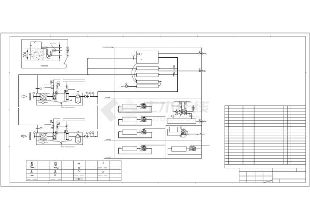 【江苏】小型办公楼空调通风系统设计施工图（集中空调）-图一