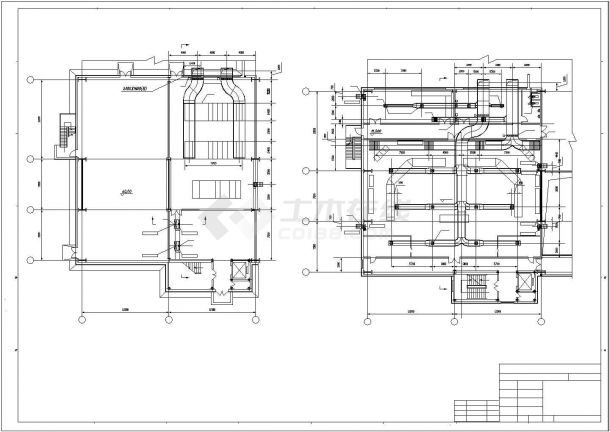 【江苏】小型办公楼空调通风系统设计施工图（集中空调）-图二