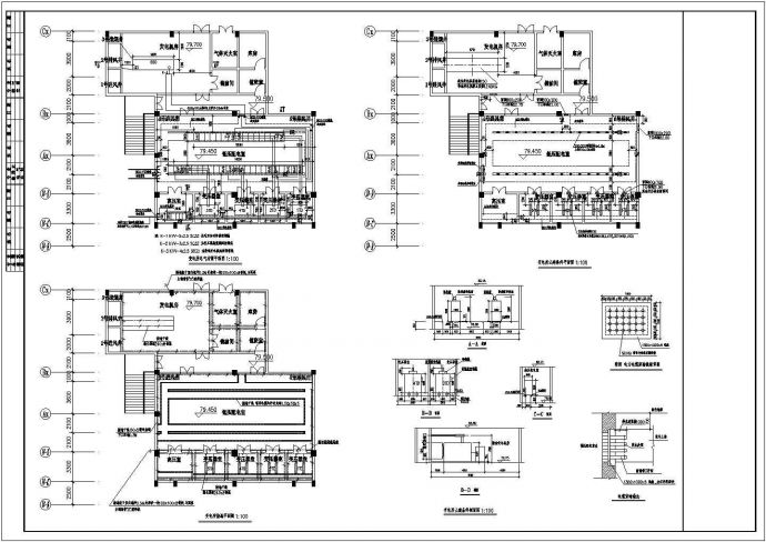 某地区电站变电所电气及设备设计图_图1