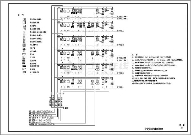 大型地下车库强弱电全套设计图-图一