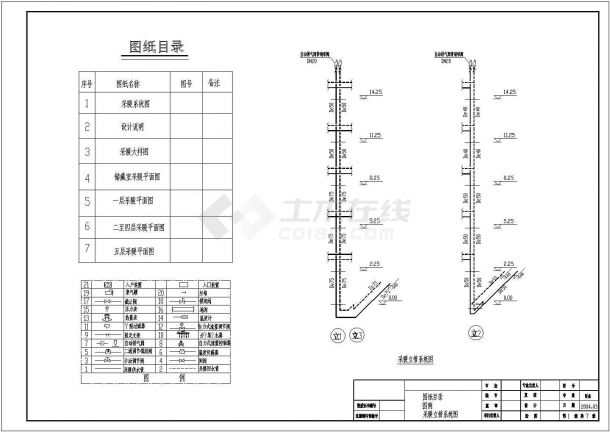 多层住宅地暖全套设计cad图-图一