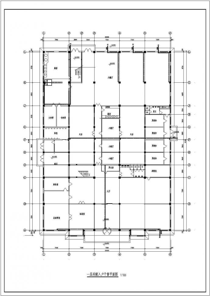 某综合楼地暖全套设计施工全套CAD参考图_图1