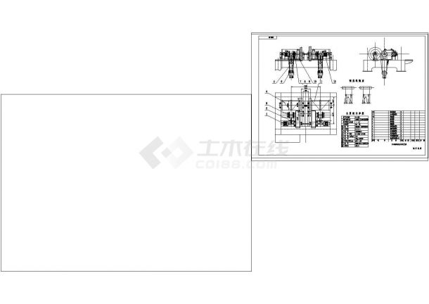 2x500kN尾水门机CAD结构图-图二