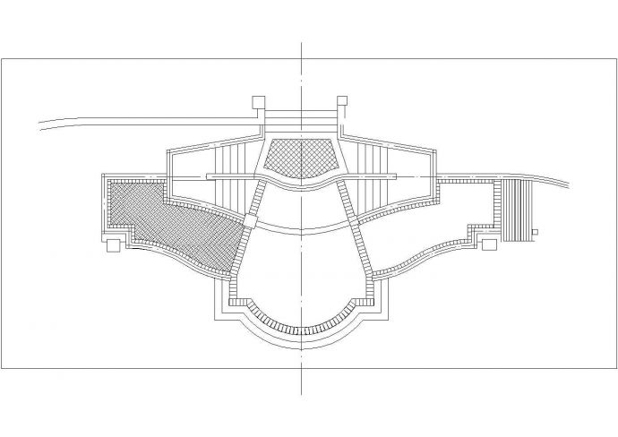亲水平台结构设计CAD布置图_图1