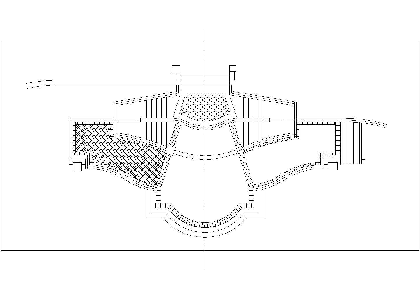亲水平台结构设计CAD布置图