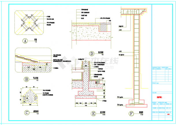 景区景观亭CAD规划详图-图二