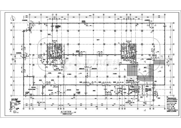 某地区高层住宅楼平面建筑设计施工图-图一