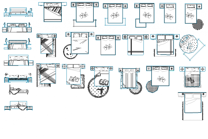 室内配套平立面各式设计图块大样图_图1