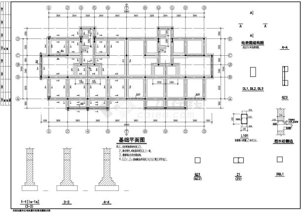 三层住宅楼混合结构施工设计图（全套）-图二