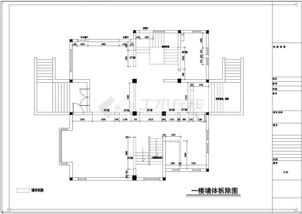 【常熟】美式古典风格三层独栋别墅样板间装修施工CAD图（附效果）-图二