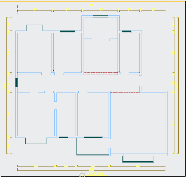【山西】精品中式风情四室两厅样板间装修施工CAD图（附效果）