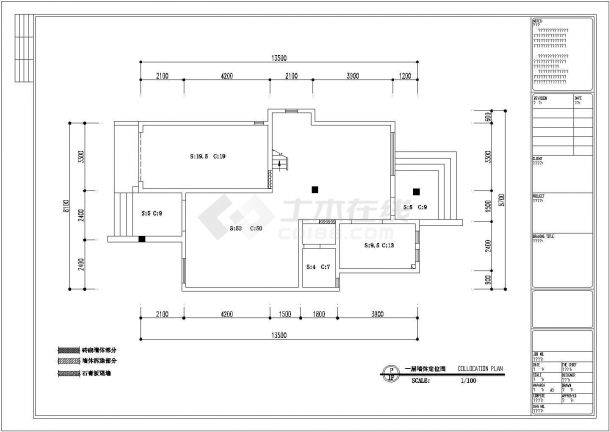 精品高级简约欧式风格三层别墅装修室内设计施工cad图（附效果）-图二