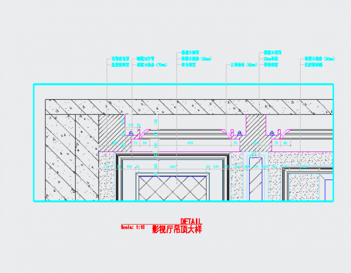 精品豪华中式风格两层别墅装修室内设计施工cad图（附效果）_图1