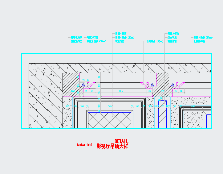 精品豪华中式风格两层别墅装修室内设计施工cad图（附效果）