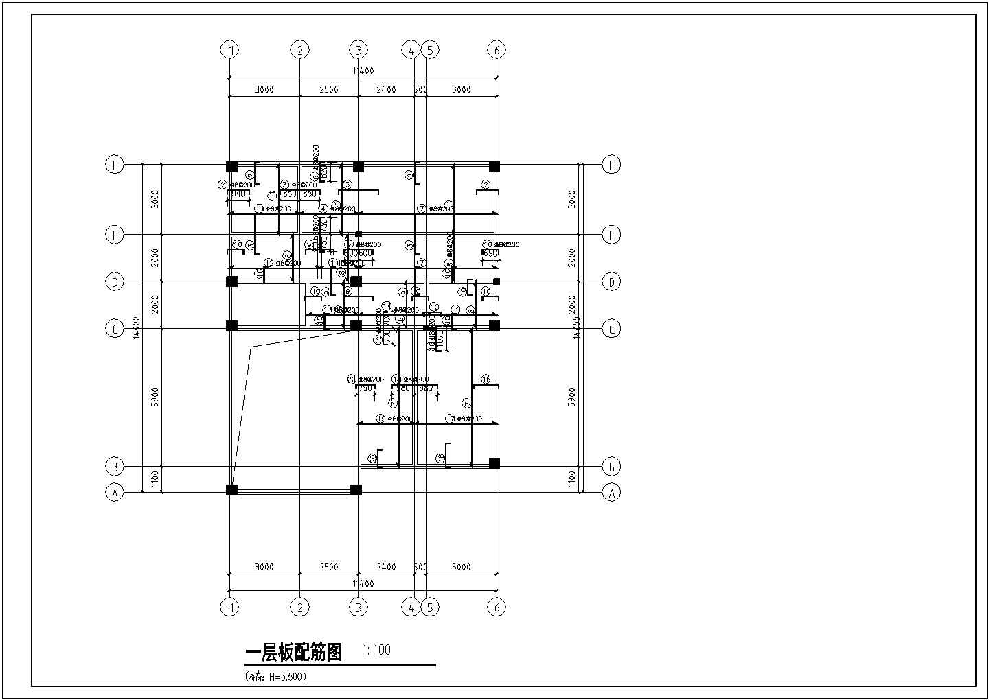 三层框架结构别墅毕业设计（含建筑图、结构图、计算书）