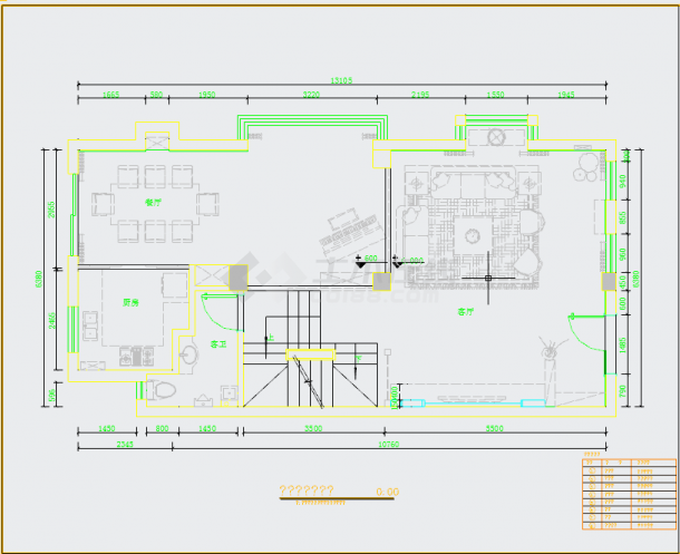 精品豪华欧式风格三层别墅装修室内设计施工cad图（附效果）-图一
