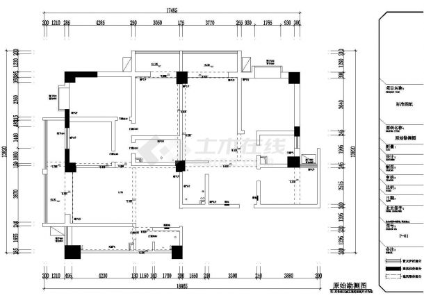 146平现代简约风格五居室样板间装修施工CAD图（含全套软装方案）-图一