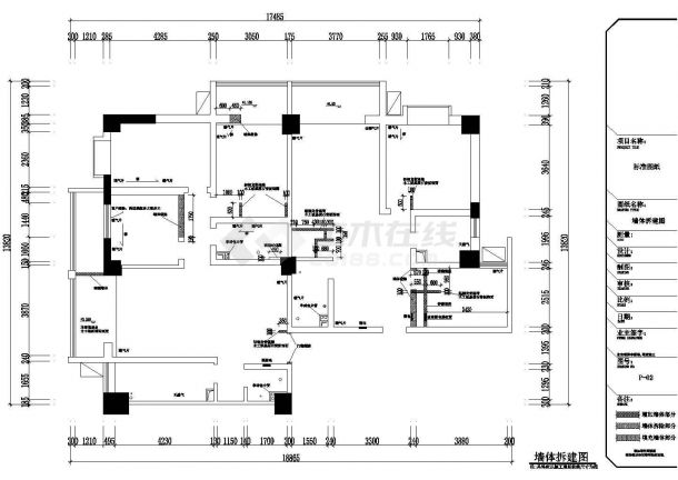 146平现代简约风格五居室样板间装修施工CAD图（含全套软装方案）-图二