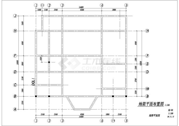 某实木北美式别墅工程结构图（共11张）-图二