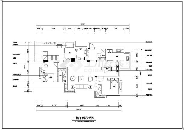 【山东】新奇混搭波普风格5室2厅210平两层别墅装修室内设计施工cad图（附效果）-图二