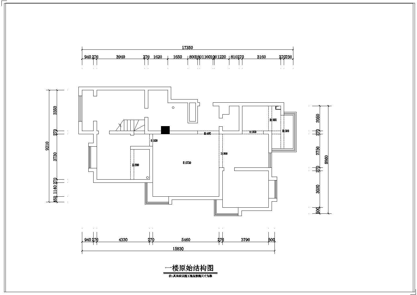 【山东】新奇混搭波普风格5室2厅210平两层别墅装修室内设计施工cad图（附效果）