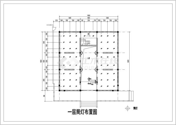 【广东】设计之都中式风情佛寺殿堂装修施工CAD图-图一