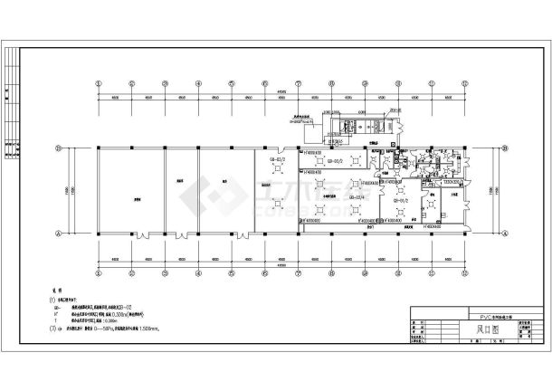 某PVC车间水暖电设计cad图-图一