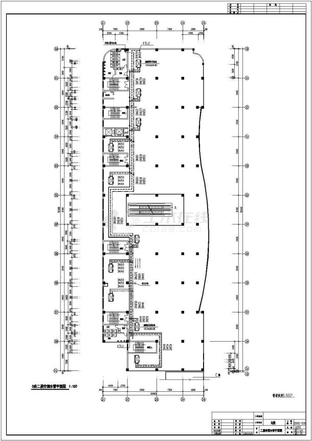 衢州某高级大厦空调详细规划图-图一