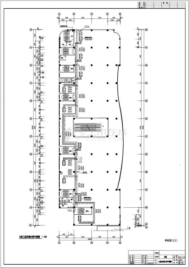 衢州某高级大厦空调详细规划图-图二