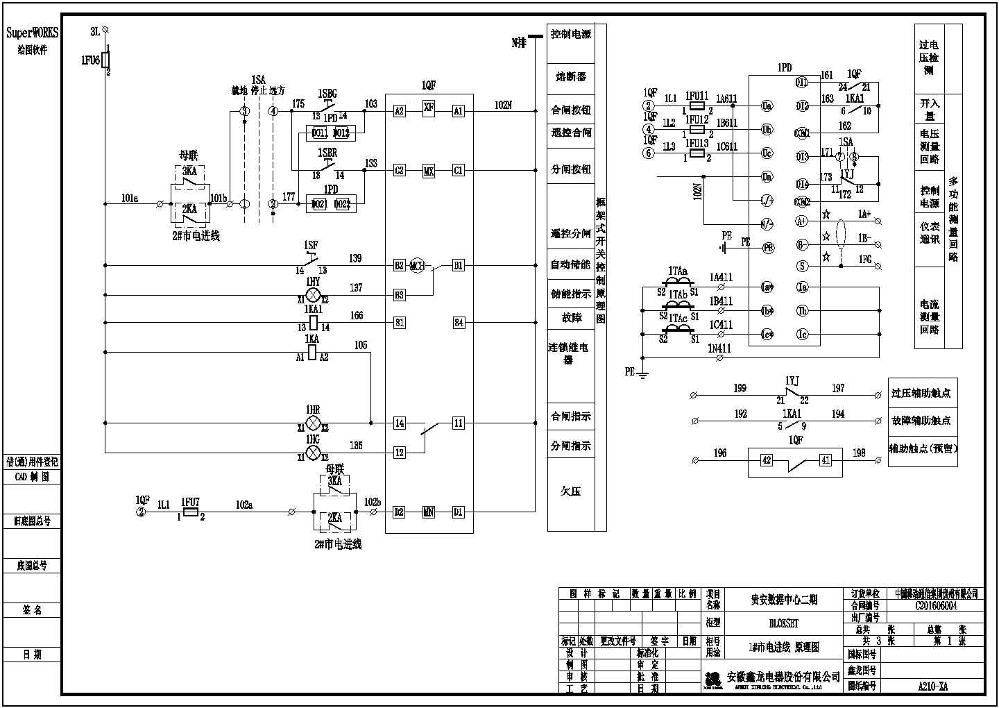 施耐德BLOKSET柜全套设计图纸