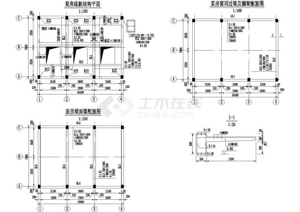 某小型泵站设计方案示意图-图一