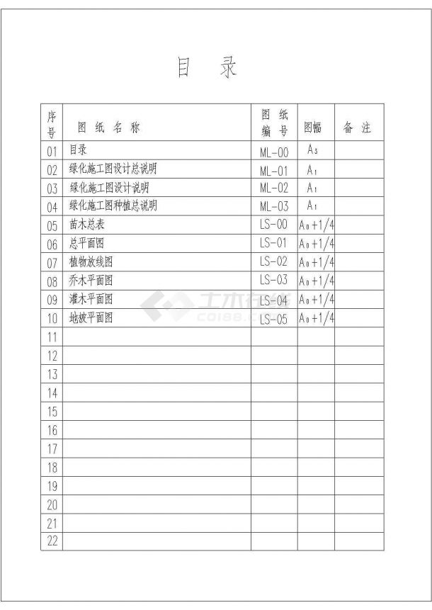 [聊城]小区局部区域种植工程施工图-图二