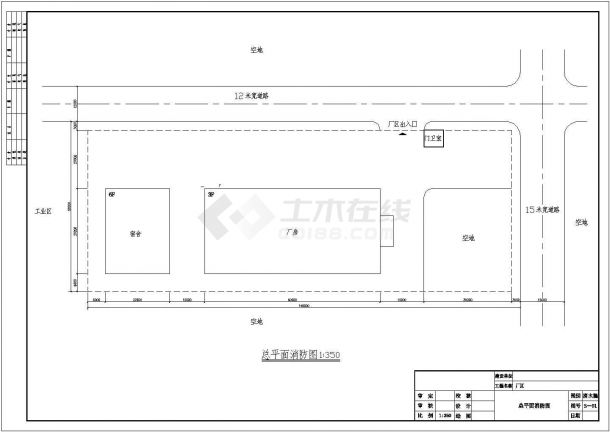 东菀某公司消防工程设计cad图-图一