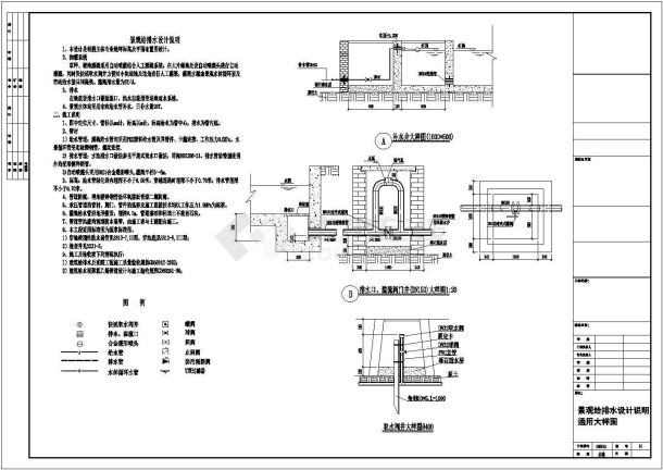经典景观给排水设计cad图