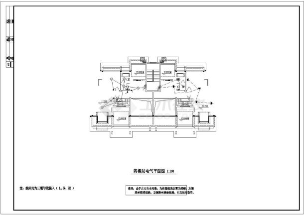 某地多层居民住宅楼电气施工设计图-图一