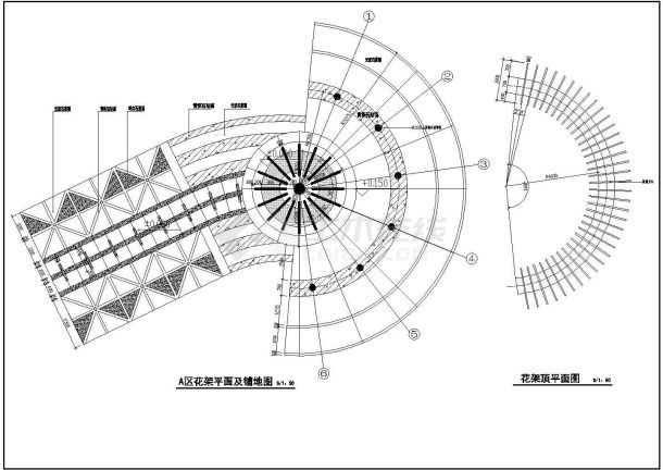 [上海]居住区集中公园园林景观工程施工图-图二