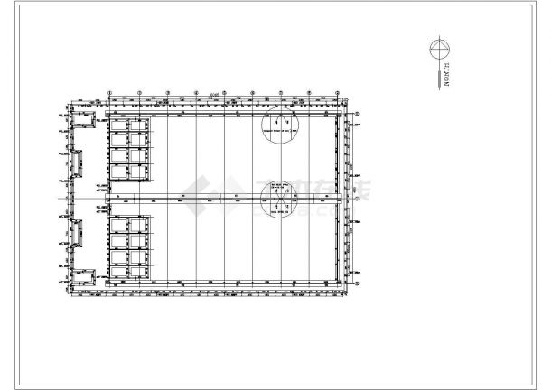 某地区不规则钢框架结构设计施工图-图二
